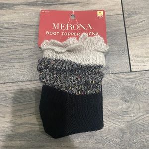 NWT - Boot Topper Socks